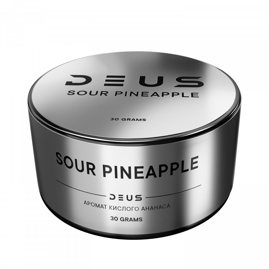 Фото и внешний вид — Табак для кальяна DEUS 30г - Sour Pineapple (Аромат кислого ананаса)