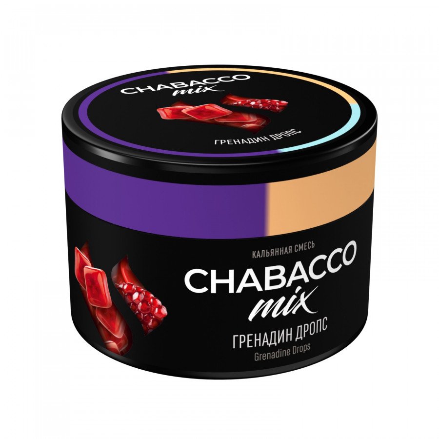 Фото и внешний вид — Смесь для кальяна Chabacco 40г medium - Grenadine Drops (Гренадин дропс)