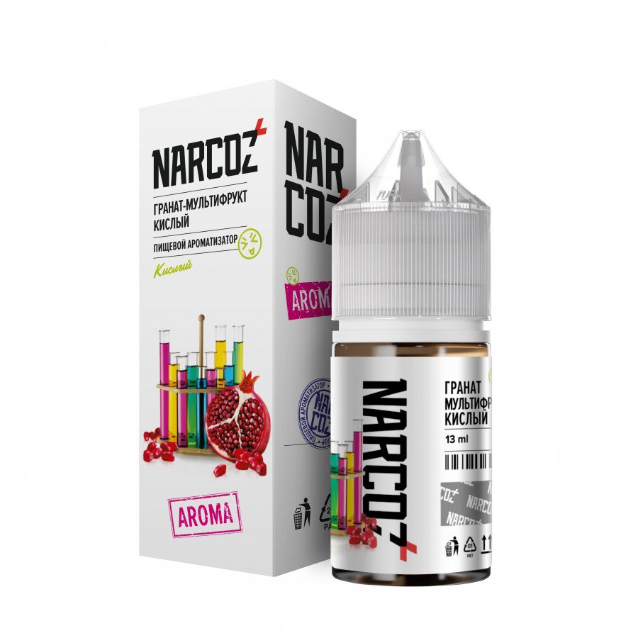 Фото и внешний вид — Конструктор NARCOZ - Гранат Мультифрукт кислый 30мл 0мг
