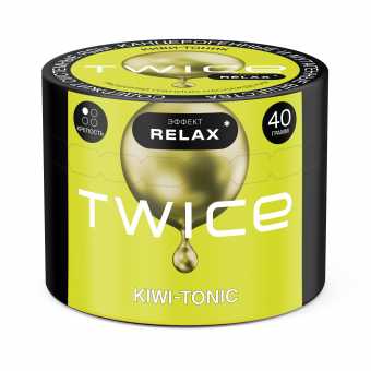 Табак для кальяна TWICE 40г - Kiwi Tonic (Киви тоник)