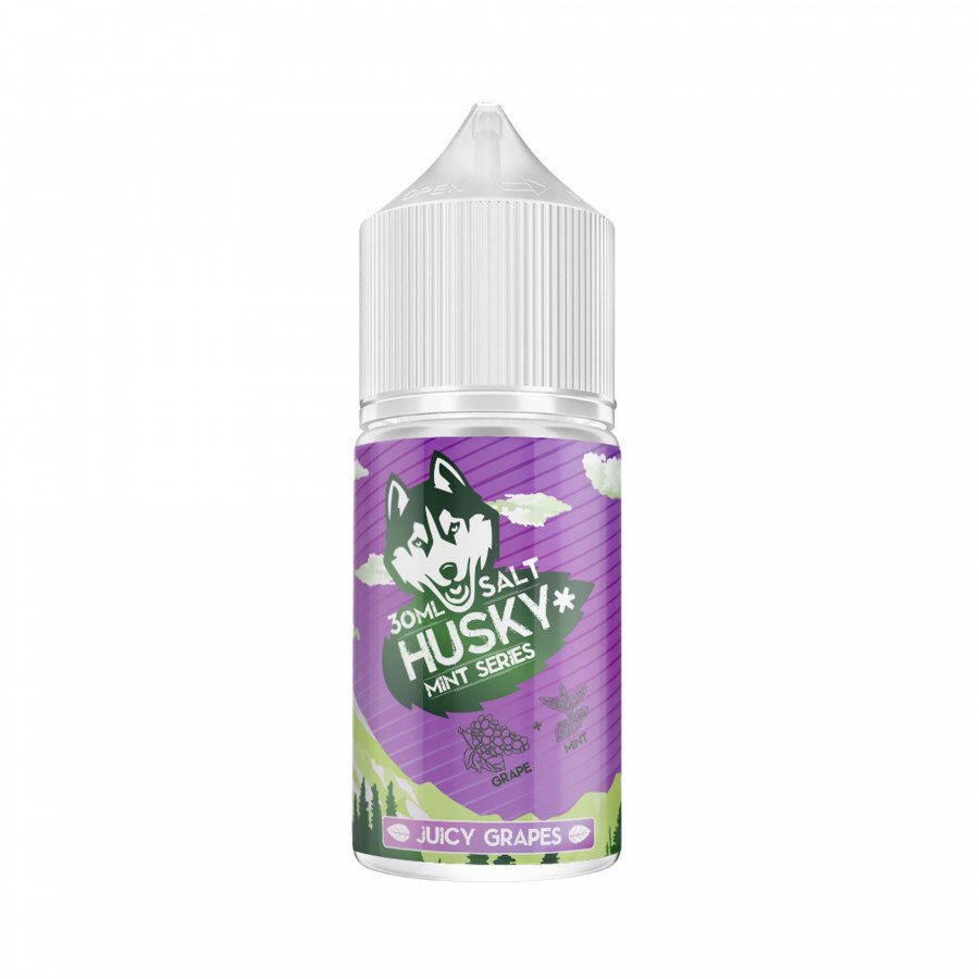 Фото и внешний вид — Жидкость HUSKY MINT SALT - Juicy Grapes (Виноград, мята, холодок) 30мл 20мг