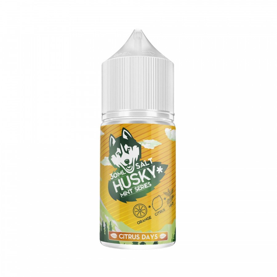 Фото и внешний вид — Жидкость HUSKY MINT SALT - Citrus Days (Апельсиновое мороженое, мята, холодок) 30мл 20мг