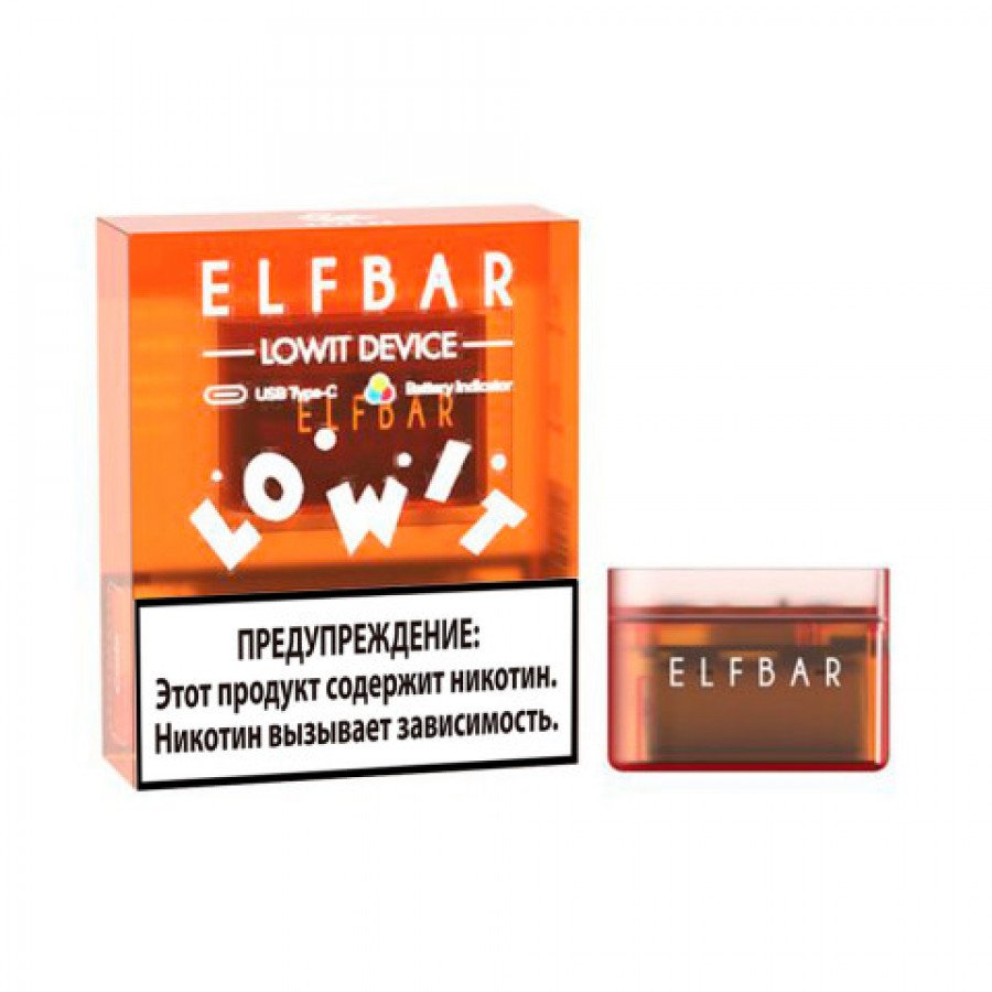 Фото и внешний вид — Устройство ELF BAR LOWIT - Yellow (Желтый)