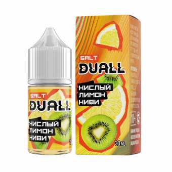 Жидкость DUALL SALT - Кислый Лимон Киви 30мл 20мг