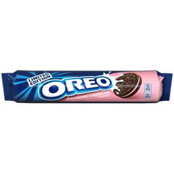 Орео Печенье 154г с прослойкой клубничного крема (16шт/уп)