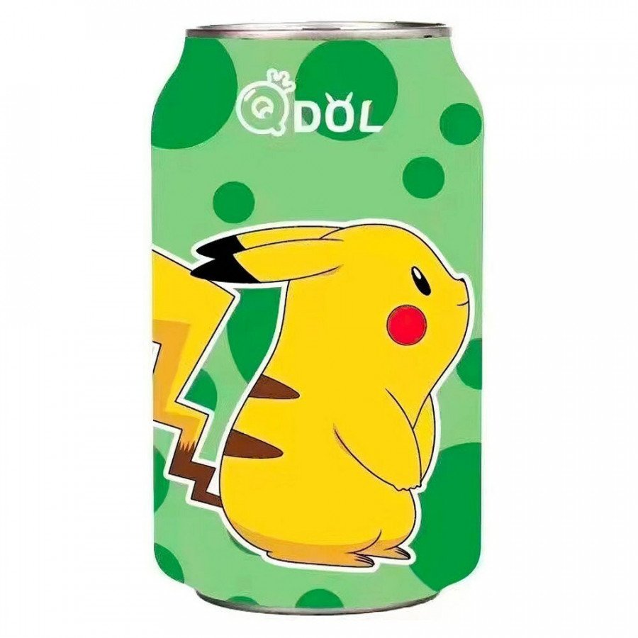 Фото и внешний вид — QDOL Lime (Газированный напиток POKEMON со вкусом Лайм) 330мл (24шт/уп)