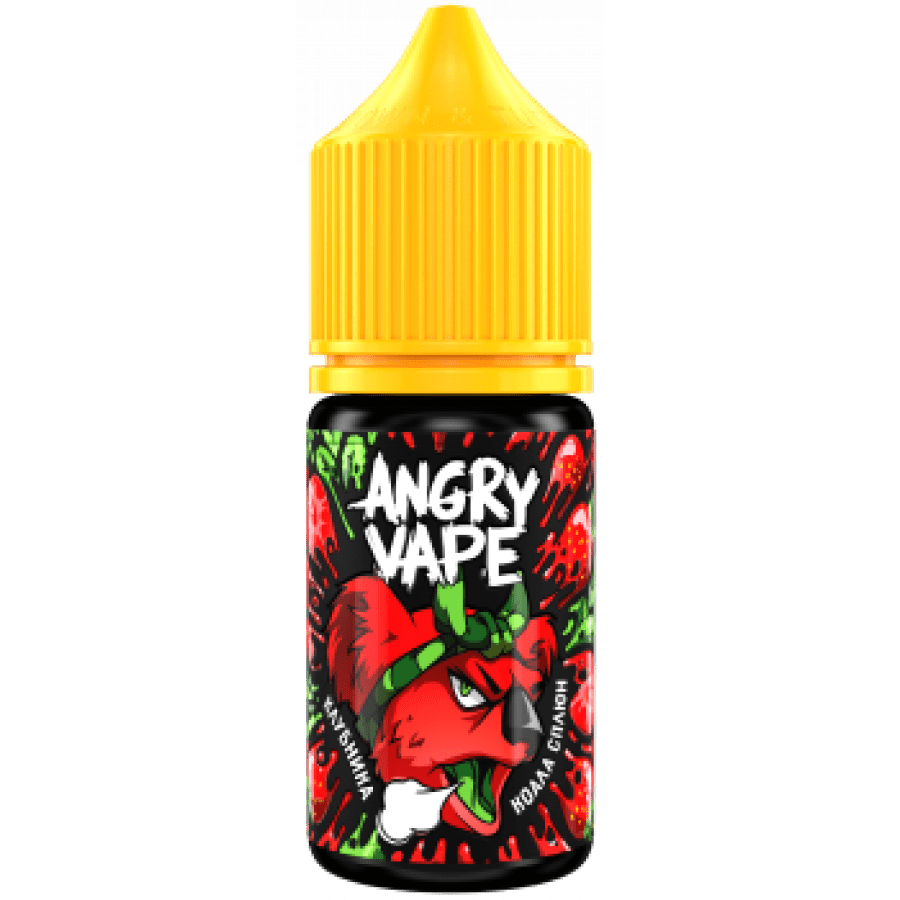Фото и внешний вид — Жидкость ANGRY VAPE SALT - Коала Сплюн (Клубника) 30мл 20мг