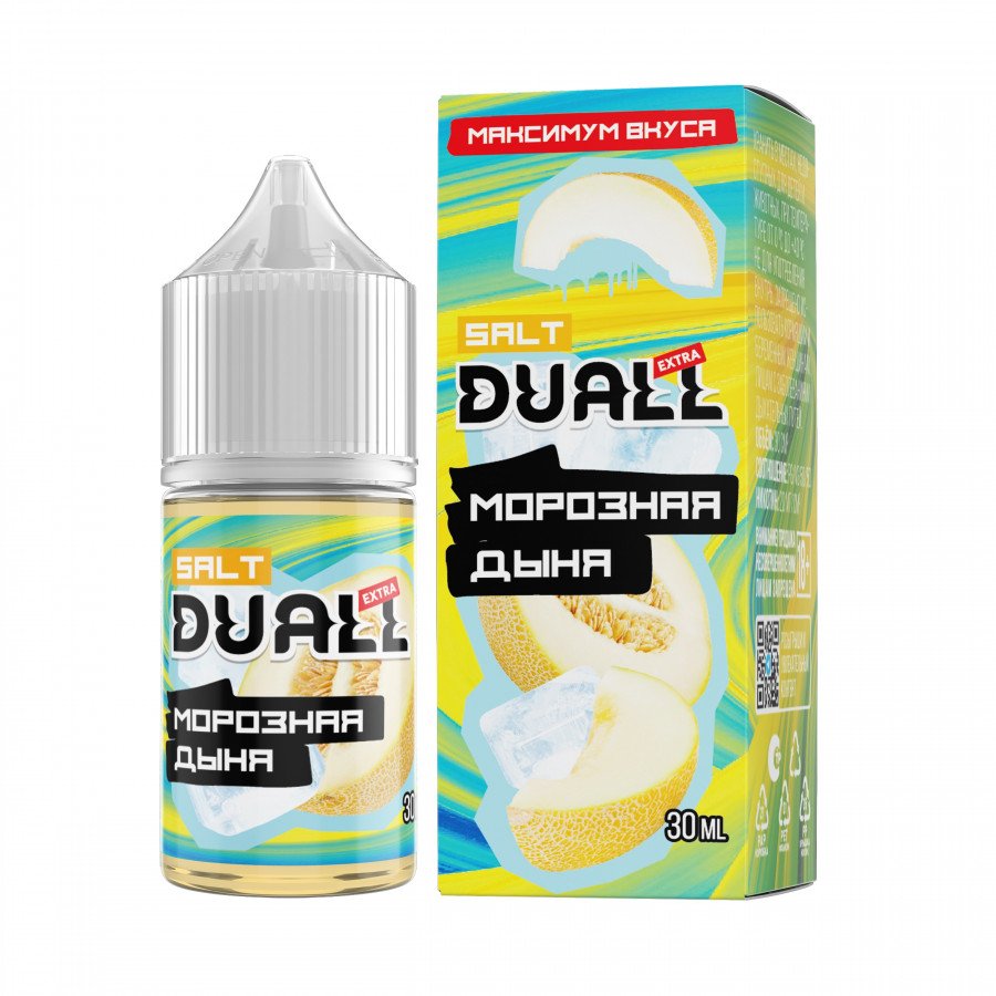 Фото и внешний вид — Жидкость DUALL EXTRA SALT - Морозная Дыня 30мл 20мг
