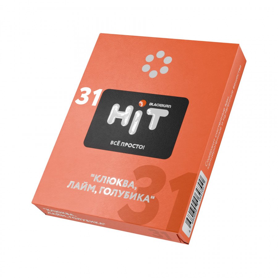 Фото и внешний вид — Табак для кальяна HiT 30г - Клюква Лайм Голубика