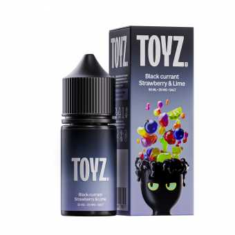 Жидкость TOYZ SALT - Black Currant Strawberry & Lime (Черная Смородина Клубника Лайм) 30мл strong