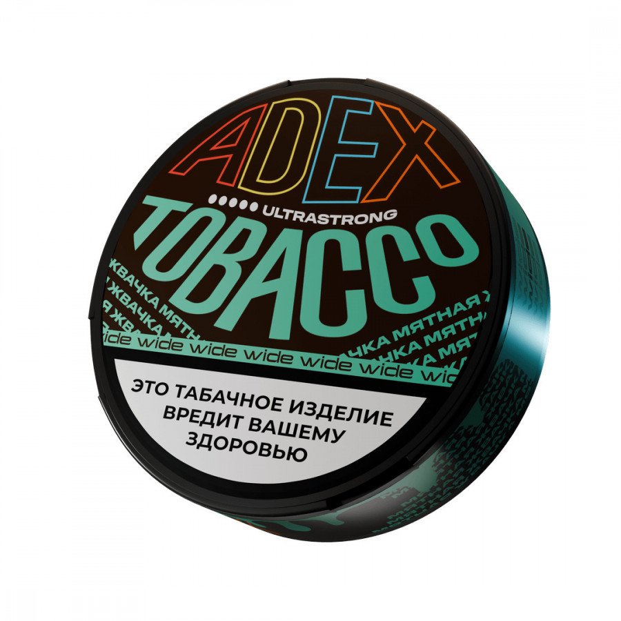 Фото и внешний вид — Табак ADEX - Мятная Жвачка ультрастронг вайд 12г