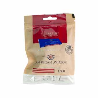 Фильтры сигаретные AMERICAN AVIATOR Bio Slim 6/15мм (120шт)/Бумага (50шт)