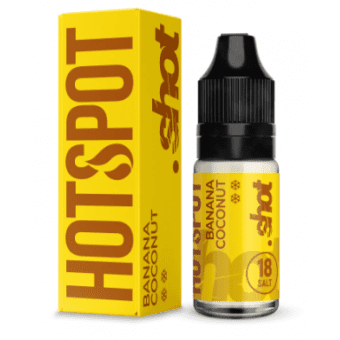 Жидкость HOTSPOT SHOT SALT - Banana Coconut (Банан кокос) 10мл 18мг