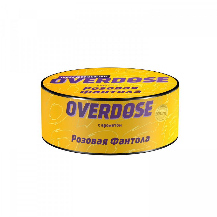 Фото и внешний вид — Табак для кальяна OVERDOSE 25г - Розовая Фантола
