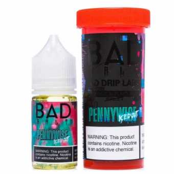 Жидкость BAD DRIP SALT - Pennywise Ice (Ледяная клубнично-арбузная жвачка) 30мл 20мг