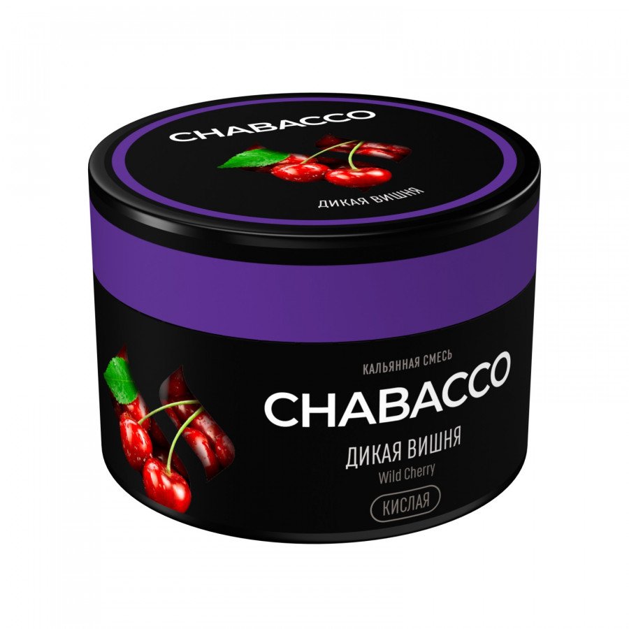 Фото и внешний вид — Смесь для кальяна Chabacco 40г medium - Wild Cherry (Дикая вишня)
