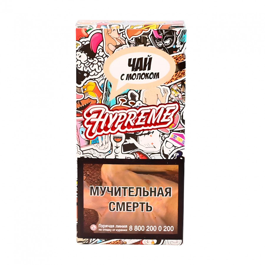 Фото и внешний вид — Табак для кальяна HYPREME RED LINE 40г - Hardbass (Чай с Молоком)