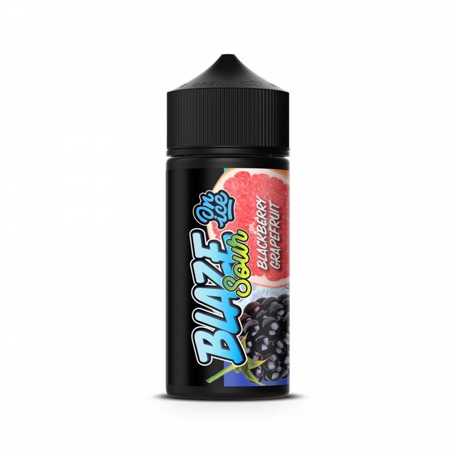 Фото и внешний вид — Жидкость BLAZE S&S ON ICE - Sour Blackberry Grapefruit (Ежевика грейпфрут) 100мл 3мг