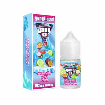 Жидкость GANG ICE SALT - Маракуйя Личи Лайм 30мл strong