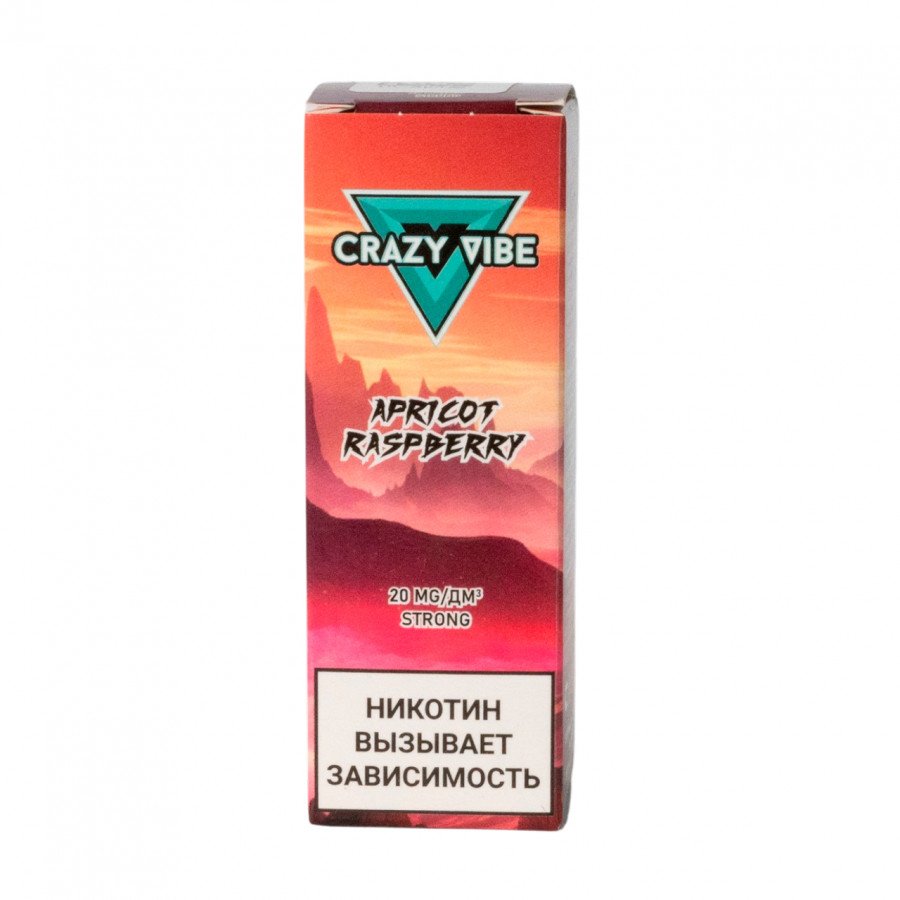 Фото и внешний вид — Жидкость CRAZY VIBE SALT - Apricot Raspberry (Абрикос Малина) 30мл strong