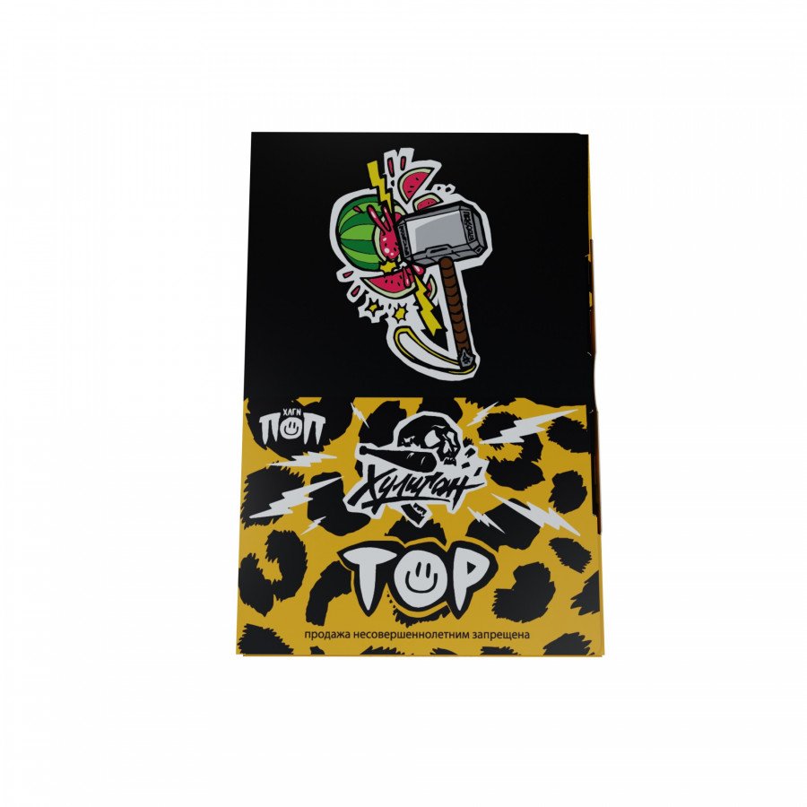 Фото и внешний вид — Табак для кальяна ХУЛИГАН ПОП 25г - Тор (Мятный Арбуз)