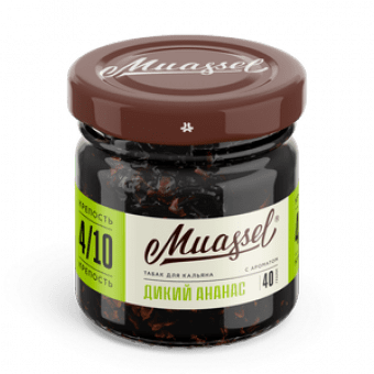 Табак для кальяна MUASSEL (4/10) 40гр - Дикий Ананас
