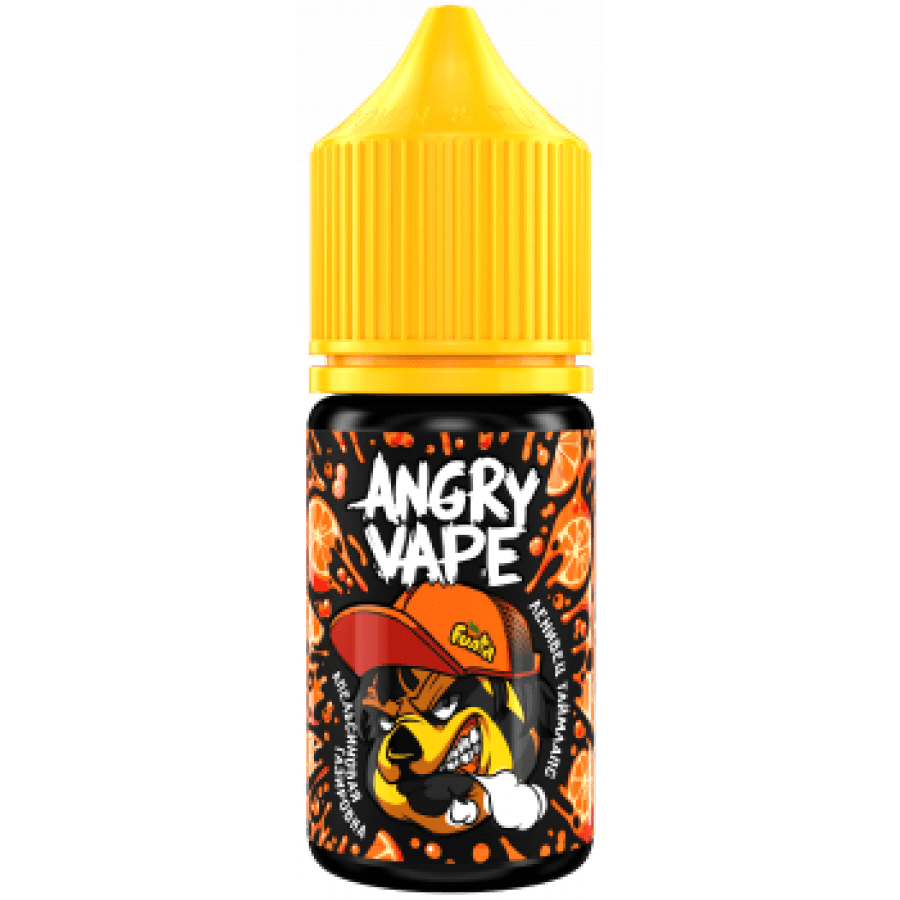 Фото и внешний вид — Жидкость ANGRY VAPE SALT - Ленивец Таймлапс (Апельсиновая газировка) 30мл 20мг