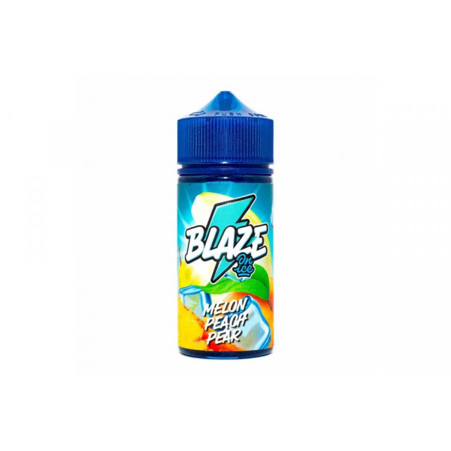 Фото и внешний вид — Жидкость BLAZE ON ICE - Melon Peach Pear (Дыня персик груша) 100мл 3мг