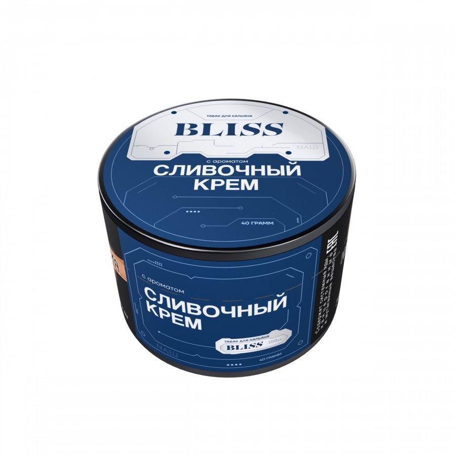 Фото и внешний вид — Табак для кальяна BLISS 40г - Сливочный Крем