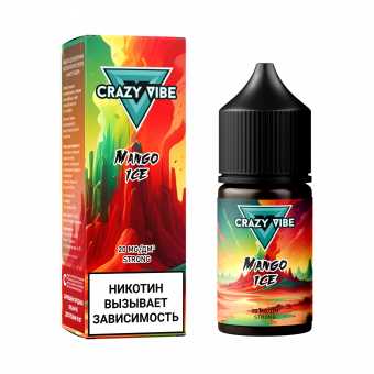 Жидкость CRAZY VIBE SALT - Mango Ice (Манго со льдом) 30мл strong