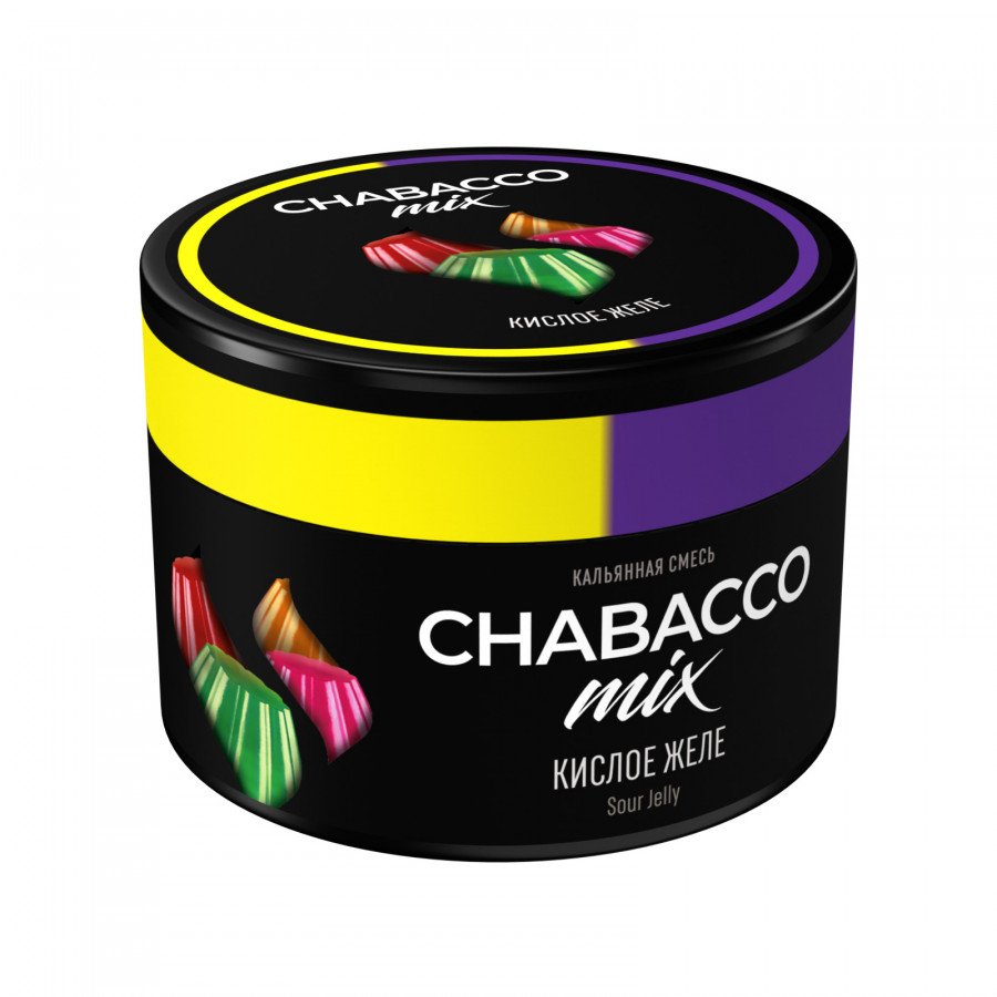 Фото и внешний вид — Смесь для кальяна Chabacco 40г medium - Sour Jelly (Кислое желе)
