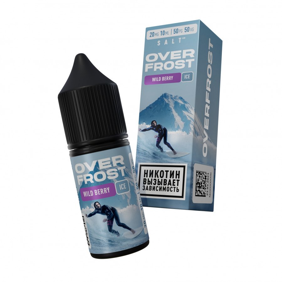 Фото и внешний вид — Жидкость OVERFROST SALT - Wild Berry Ice (Лесные Ягоды Лед) 30мл 20мг