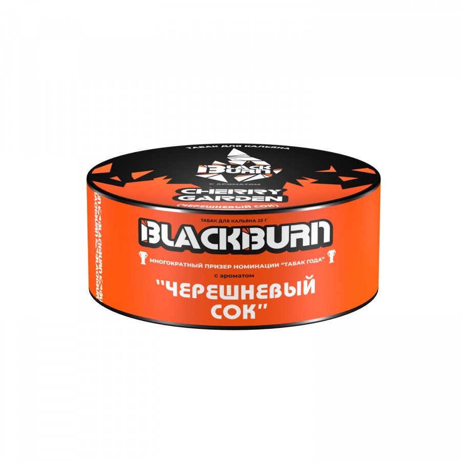 Фото и внешний вид — Табак для кальяна BURN BLACK 25гр - Cherry Garden (Черешневый сок)