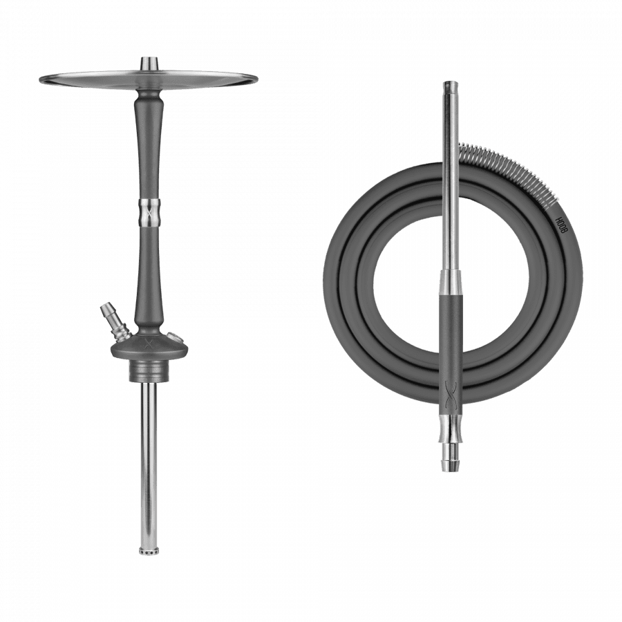 Фото и внешний вид — Кальян HOOB - Go (Space Grey x Stainless Steel) Без колбы