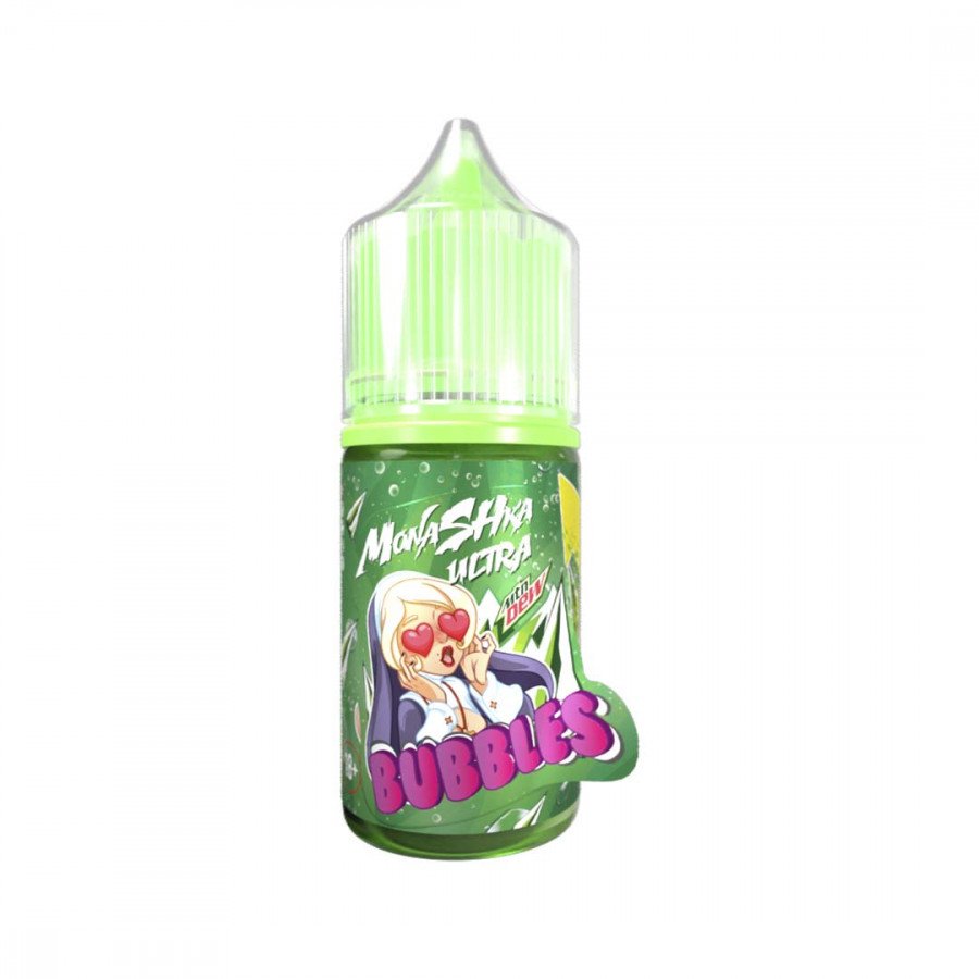 Фото и внешний вид — Жидкость MONASHKA BUBBLES SALT - Mountain Dew (Маунтин дью) 30мл 20мг