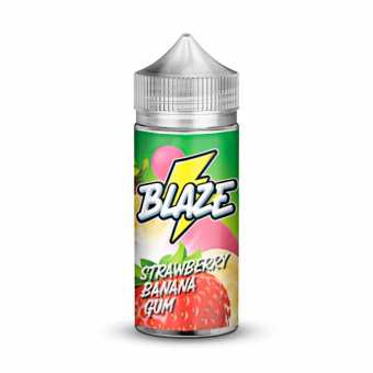 Жидкость BLAZE - Strawberry Banana Gum (Клубнично-банановая жевательная резинка) 100мл 3мг