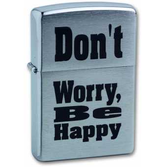Зажигалка ZIPPO 200 Don't worry be happy