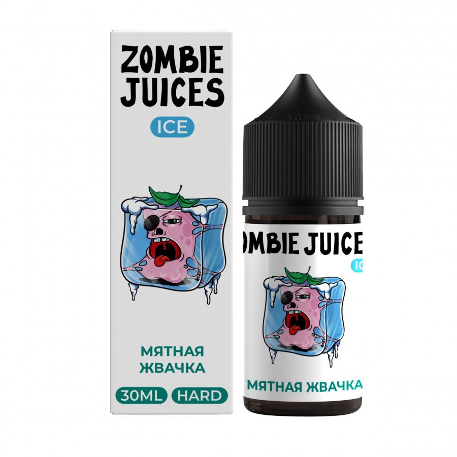 Фото и внешний вид — Жидкость ZOMBIE JUICES ICE SALT - Мятная Жвачка 30мл strong