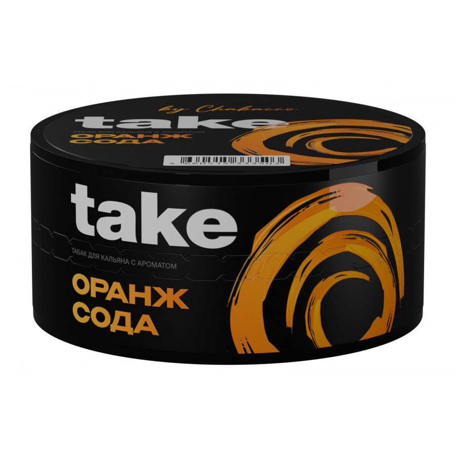 Фото и внешний вид — Табак для кальяна TAKE 25г - Orange Soda (Оранж Сода)