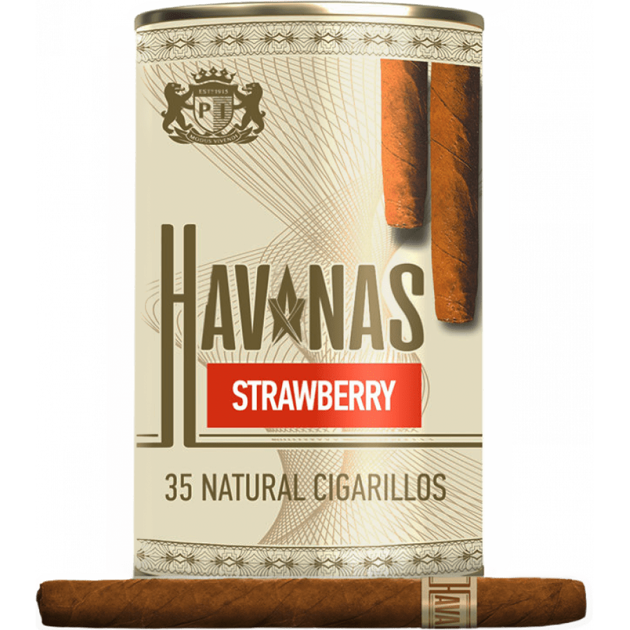 Фото и внешний вид — Сигариллы HAVANAS - Strawberry (Клубника) 1шт