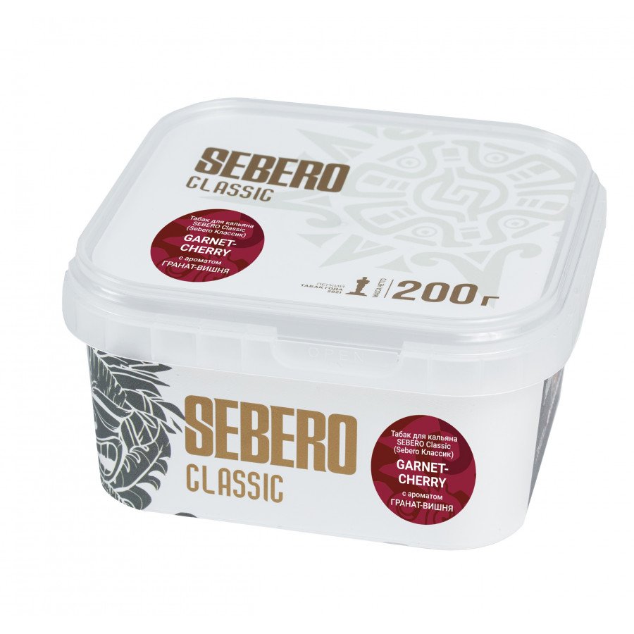 Фото и внешний вид — Табак для кальяна SEBERO 200г - Garnet Cherry (Гранат Вишня)