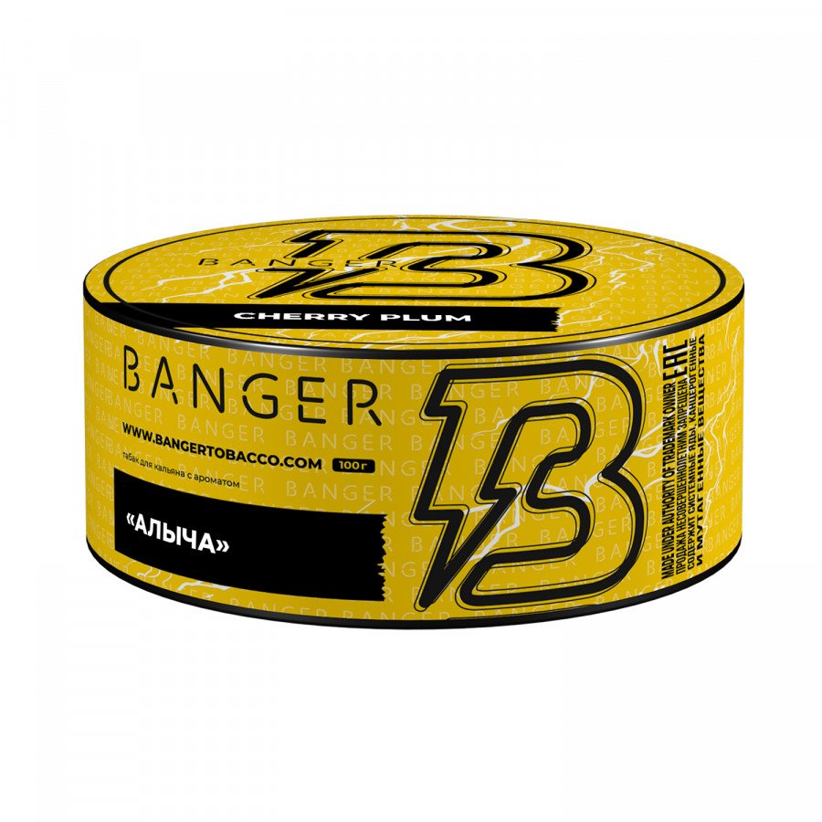 Фото и внешний вид — Табак для кальяна BANGER 100гр - Cherry Plum (Алыча)