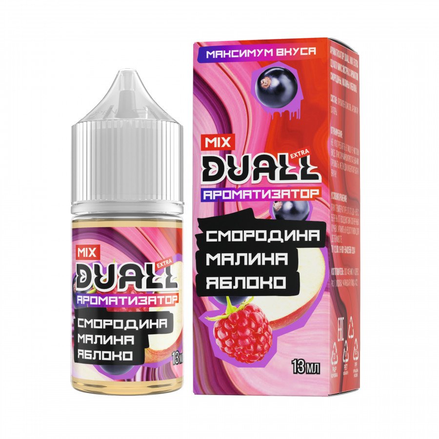 Фото и внешний вид — Конструктор DUALL MIX EXTRA - Смородина Малина Яблоко 30мл 0мг