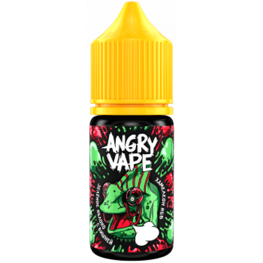 Фото и внешний вид — Жидкость ANGRY VAPE SALT - Хамелеон RGB (Зеленое яблоко с вишней) 30мл 20мг