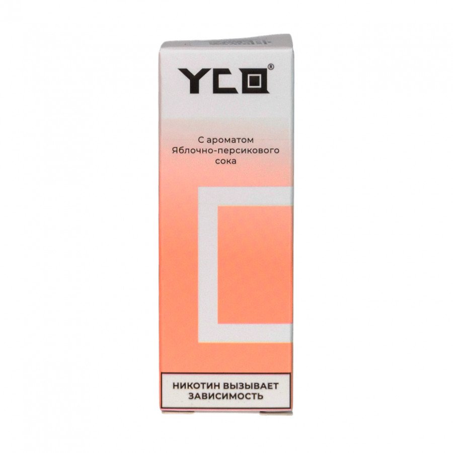 Фото и внешний вид — Жидкость YCO - Яблочно-Персиковый Сок 30мл 0мг