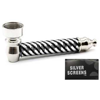 Трубка сувенирная 8,5см SN08/HX255D (металл/сеточка) в блистере