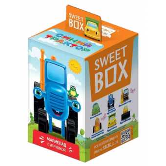 Мармелад Sweet Box с подарком - Синий трактор 10гр (10шт\уп)