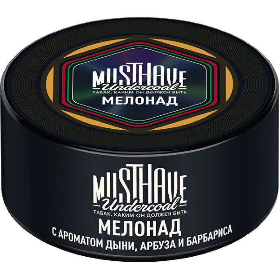 Фото и внешний вид — Табак для кальяна MUST HAVE 125г - с ароматом Мелонад (Дыни, Арбуза и Барбариса) 