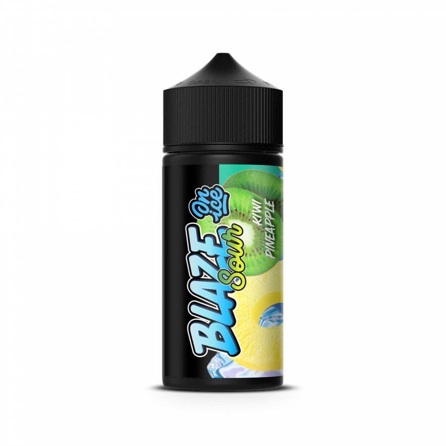 Фото и внешний вид — Жидкость BLAZE S&S ON ICE - Sour Kiwi Pineapple (Киви ананас) 100мл 3мг
