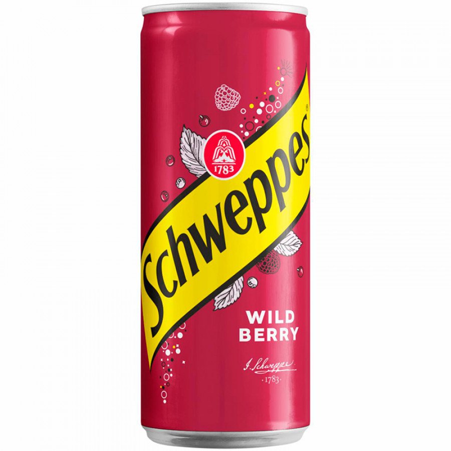 Фото и внешний вид — Schweppes Wild Berry (Швепс Лесные Ягоды) 330мл
